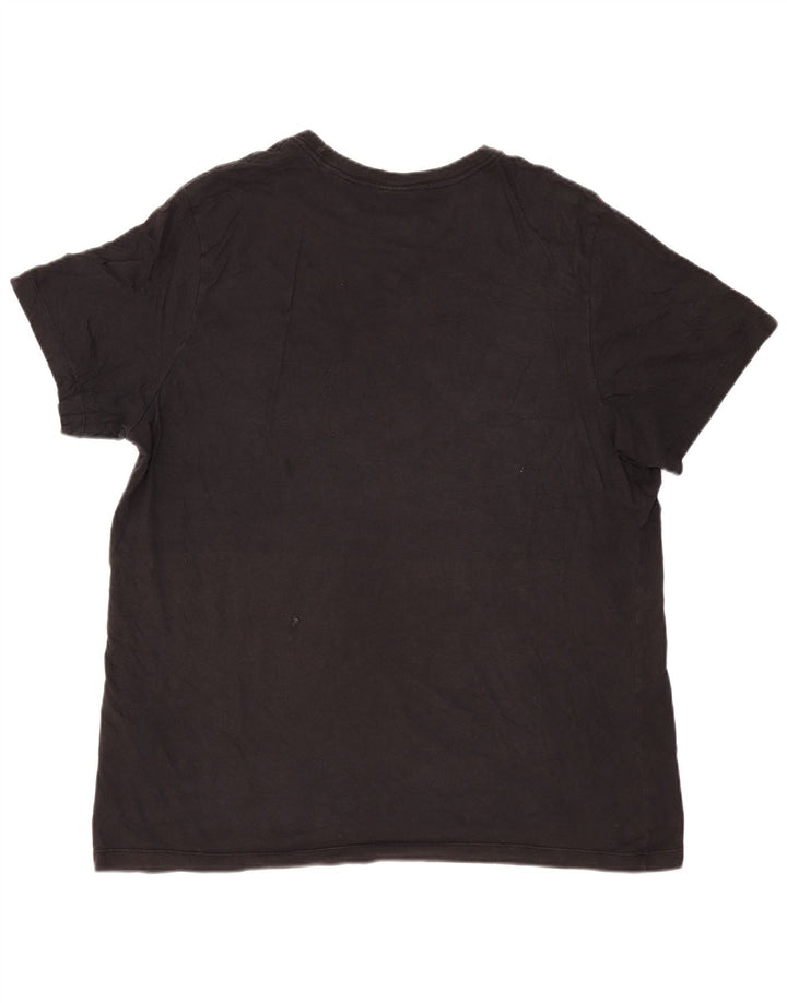 Nike Mens Graphic T-Shirt Top 2XL Black Cotton