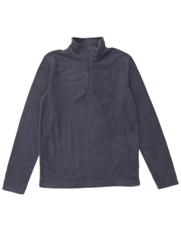 Mountain Warehouse Mens Zip Neck Fleece Jumper XS Navy Blue Polyester