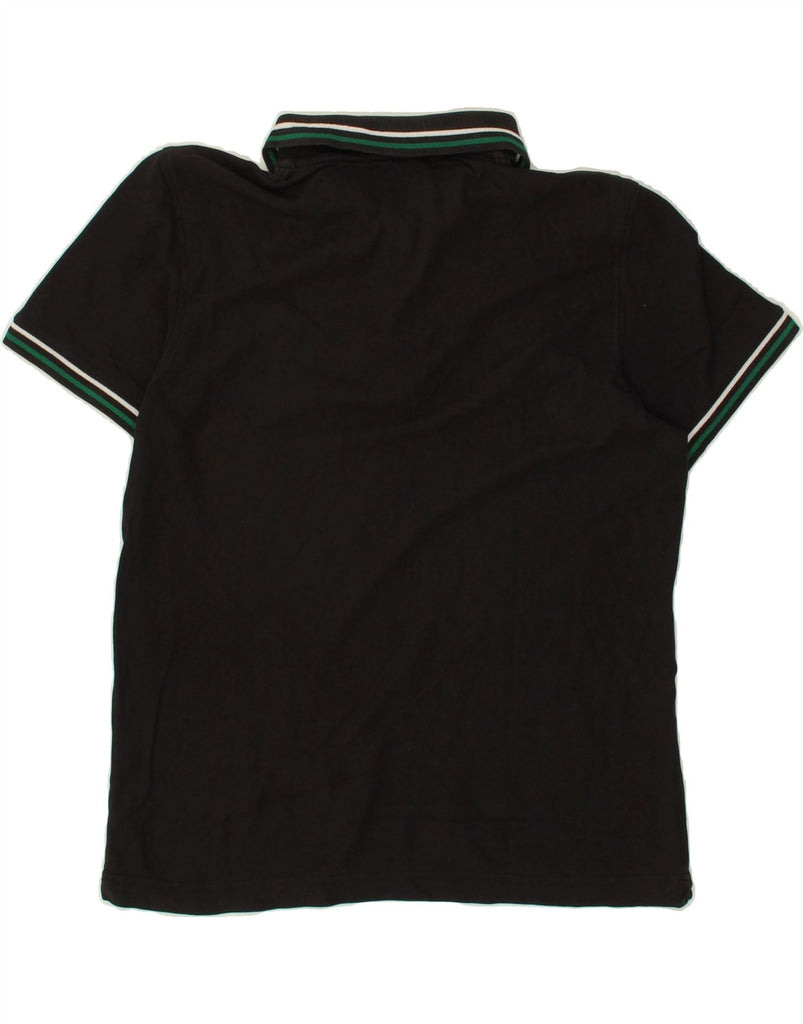 LOTTO Mens Polo Shirt Large Black Cotton Vintage Lotto and Second-Hand Lotto from Messina Hembry 