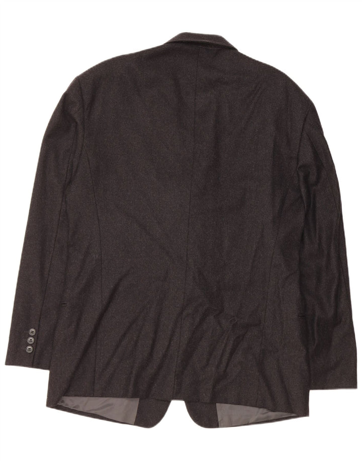 EMPORIO ARMANI Mens 2 Button Blazer Jacket UK 38 Medium Black New Wool