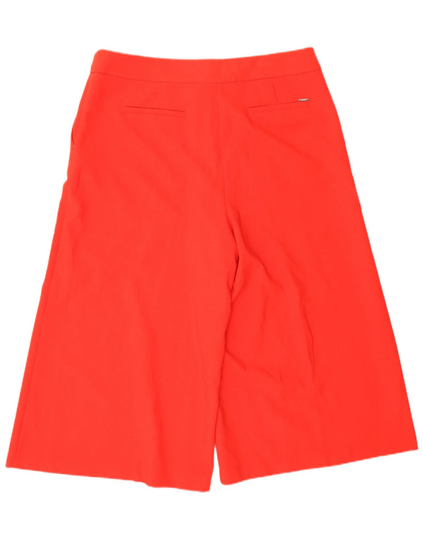 Marks & Spencer Womens Per Una Capri Trousers UK 18 XL W30 L21 Red