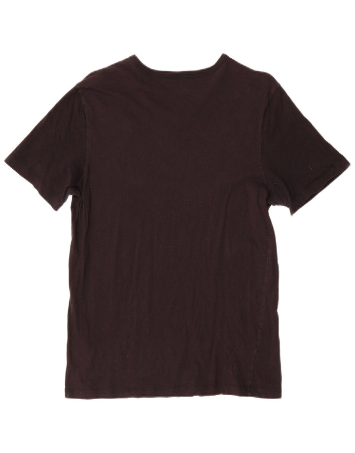 HUGO BOSS Mens T-Shirt Top Medium Black Cotton