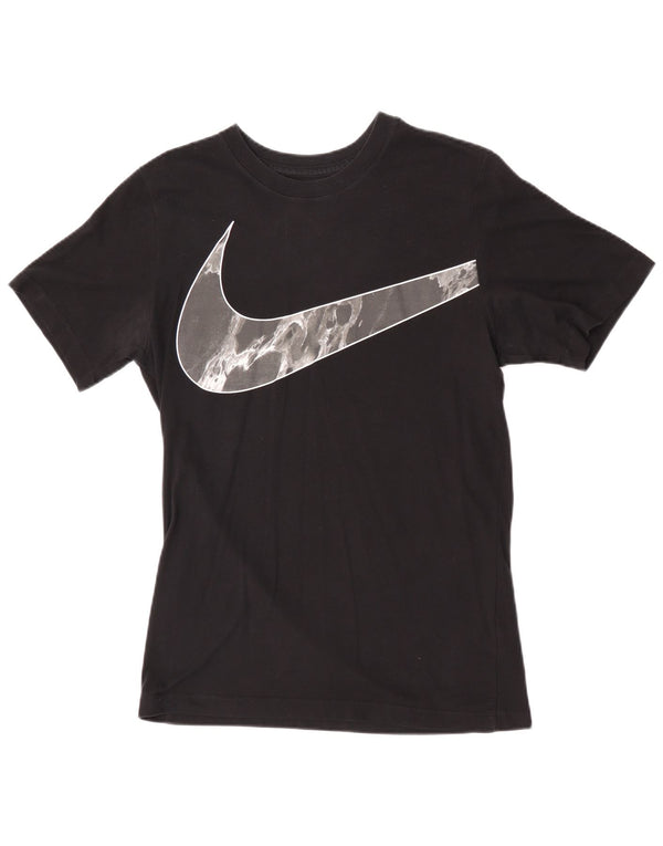 Nike Mens Dri Fit Graphic T-Shirt Top Small Black Cotton