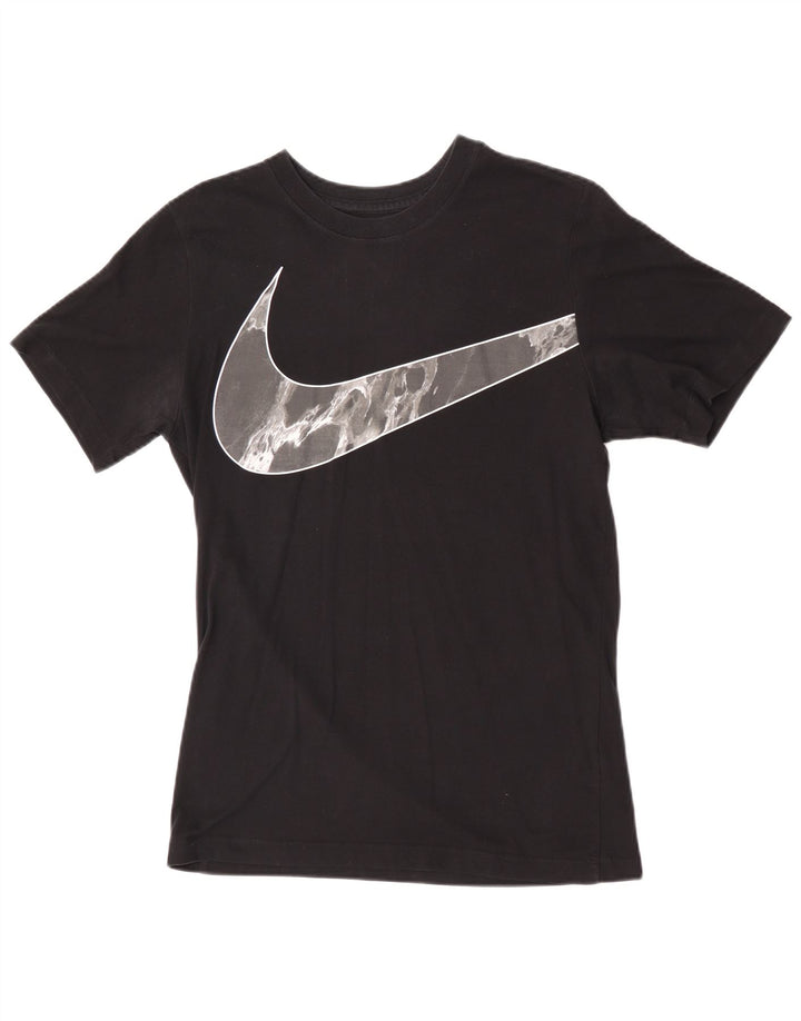 Nike Mens Dri Fit Graphic T-Shirt Top Small Black Cotton