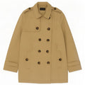 Massimo Dutti Womens Trench Coat UK 14 Large Beige Cotton