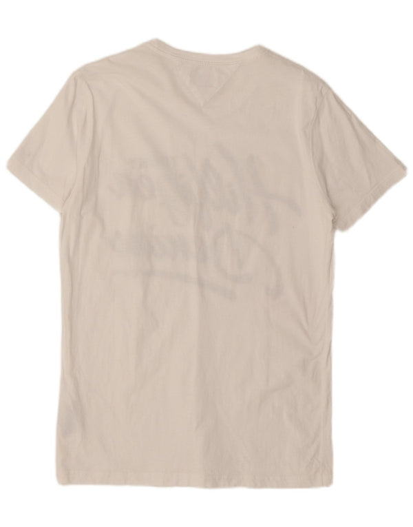 Hilfiger Denim Womens Graphic T-Shirt Top UK 18 XL White Cotton