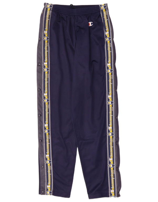Champion Mens USA Graphic Tracksuit Trousers Small  Navy Blue Polyester