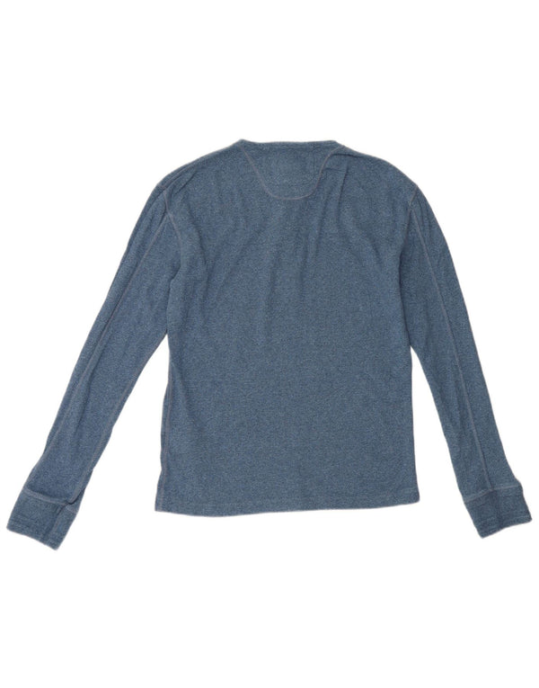 Superdry Mens Top Long Sleeve Medium Blue Cotton