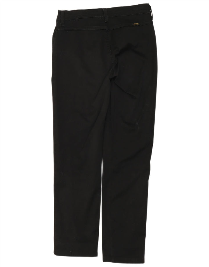 Wrangler Mens Straight Casual Trousers W30 L30 Black