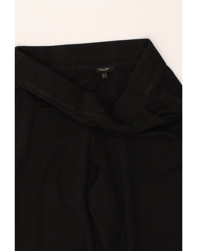 MASSIMO DUTTI Womens Tapered Chino Trousers Small W28 L26 Black Modal | Vintage Massimo Dutti | Thrift | Second-Hand Massimo Dutti | Used Clothing | Messina Hembry 