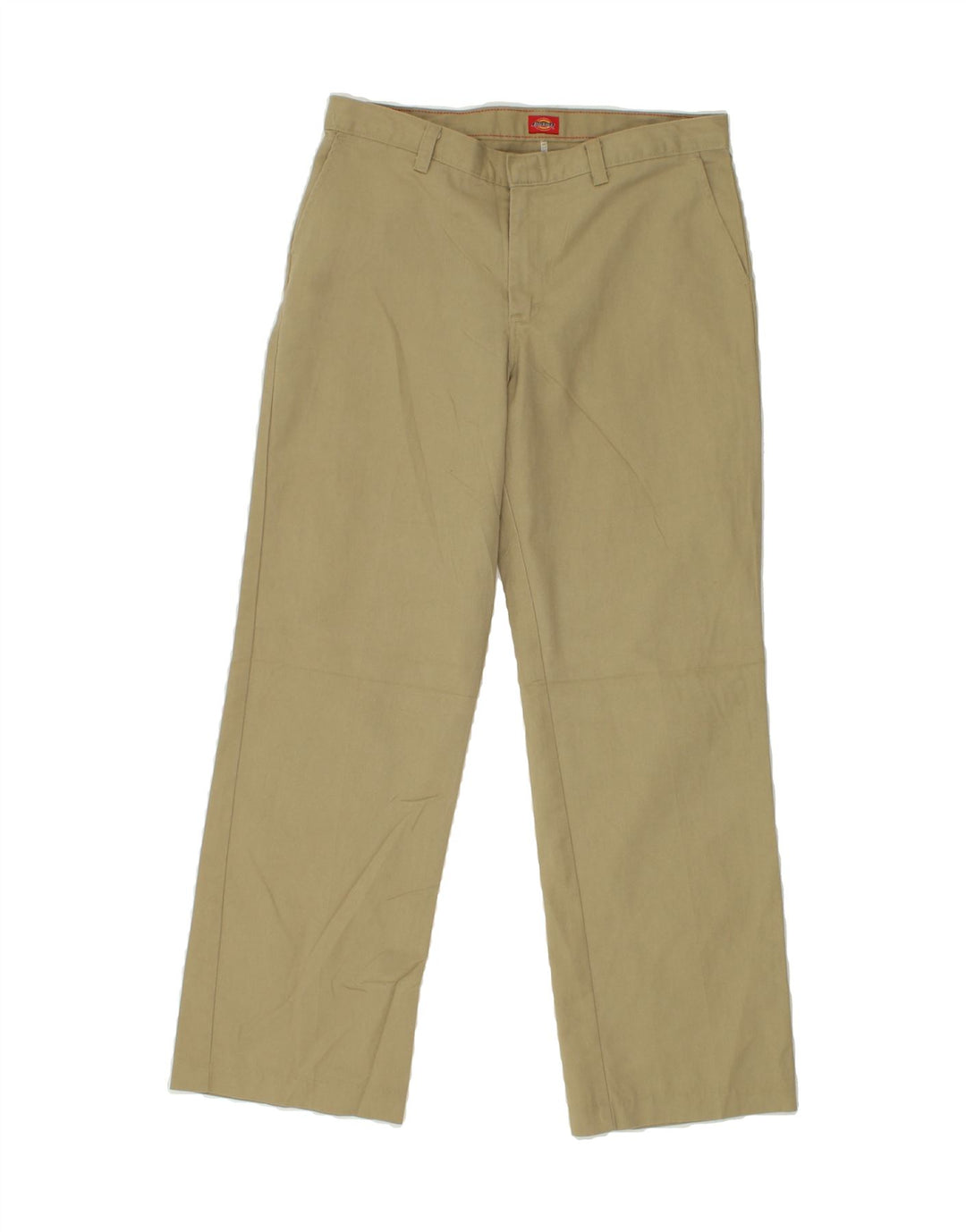 DICKIES Womens Straight Chino Trousers W32 L29  Beige Polyester Vintage Dickies and Second-Hand Dickies from Messina Hembry 