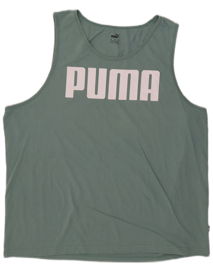 Puma Mens Graphic Vest Top 2XL Green