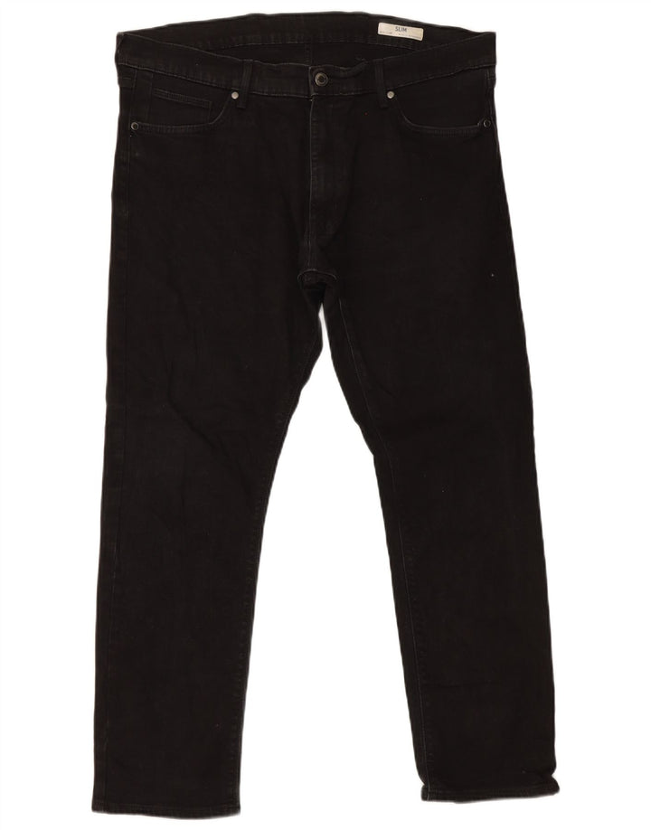 Marks & Spencer Mens Slim Jeans W38 L29 Black Cotton
