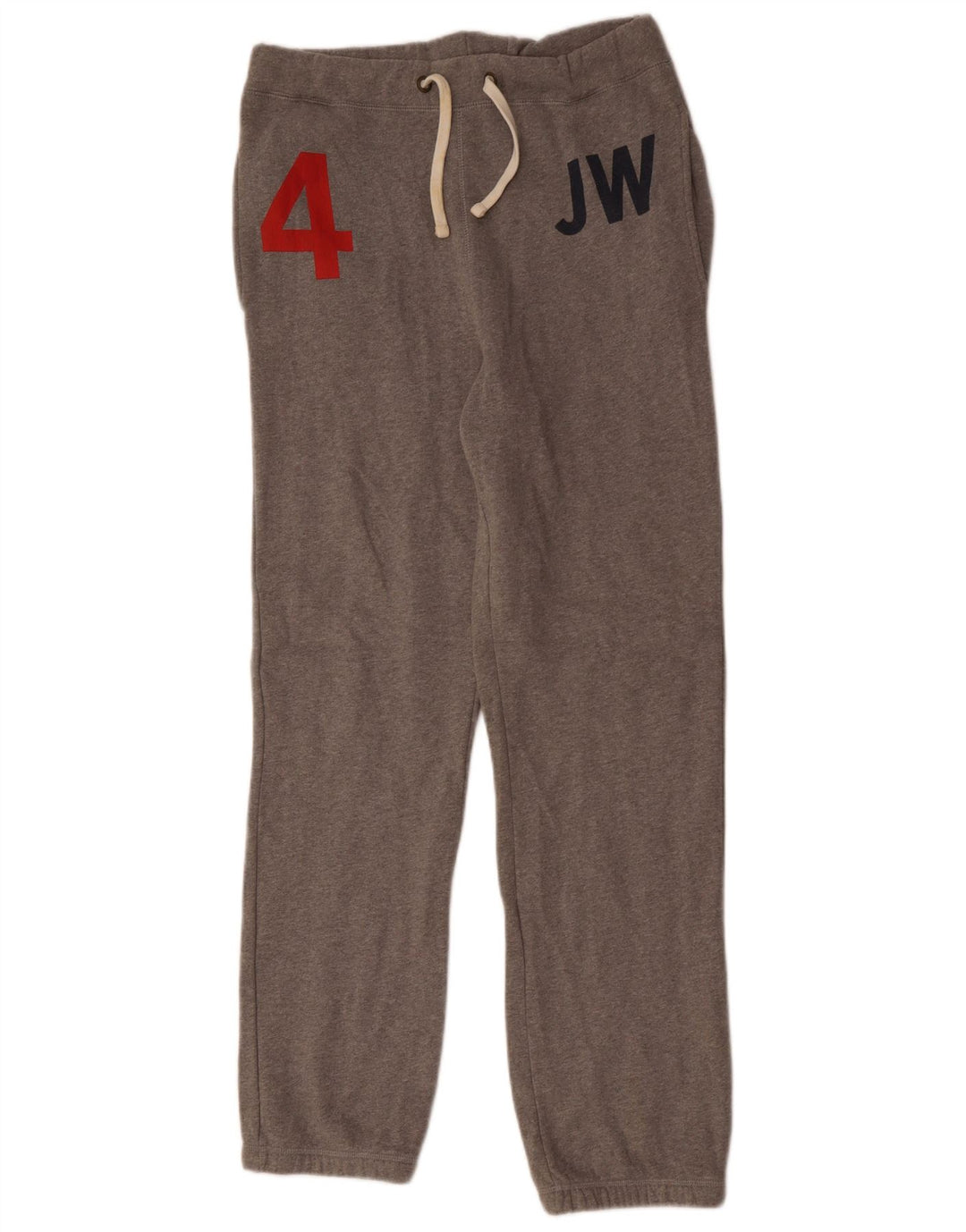 JACK WILLS Mens Graphic Tracksuit Trousers Joggers Small  Grey Cotton