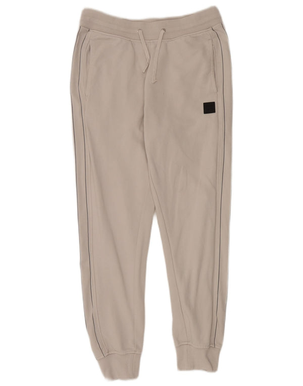 Fila Womens Tracksuit Trousers Joggers UK 10 Small Off White Cotton