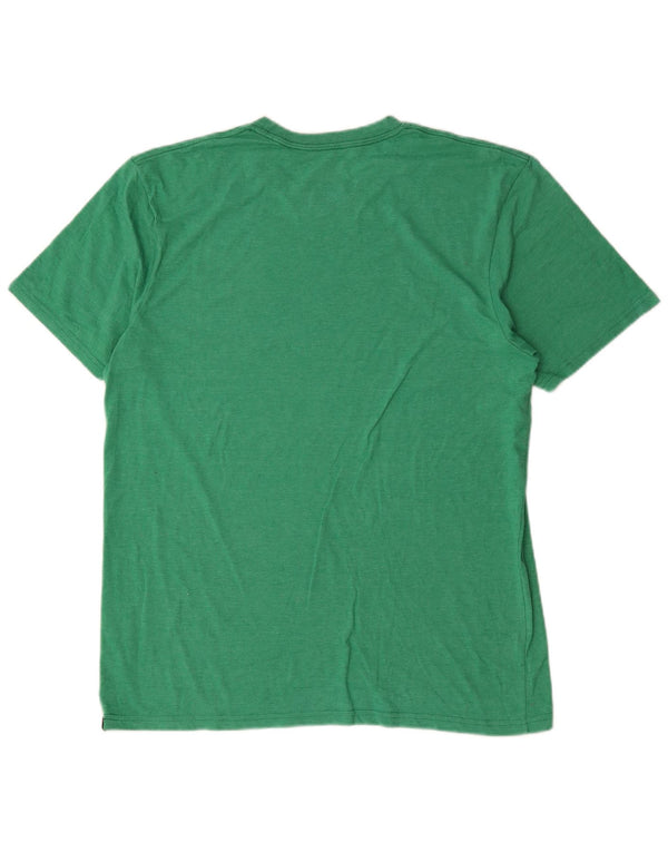 Vans Mens Custom Fit Graphic T-Shirt Top Large Green Cotton