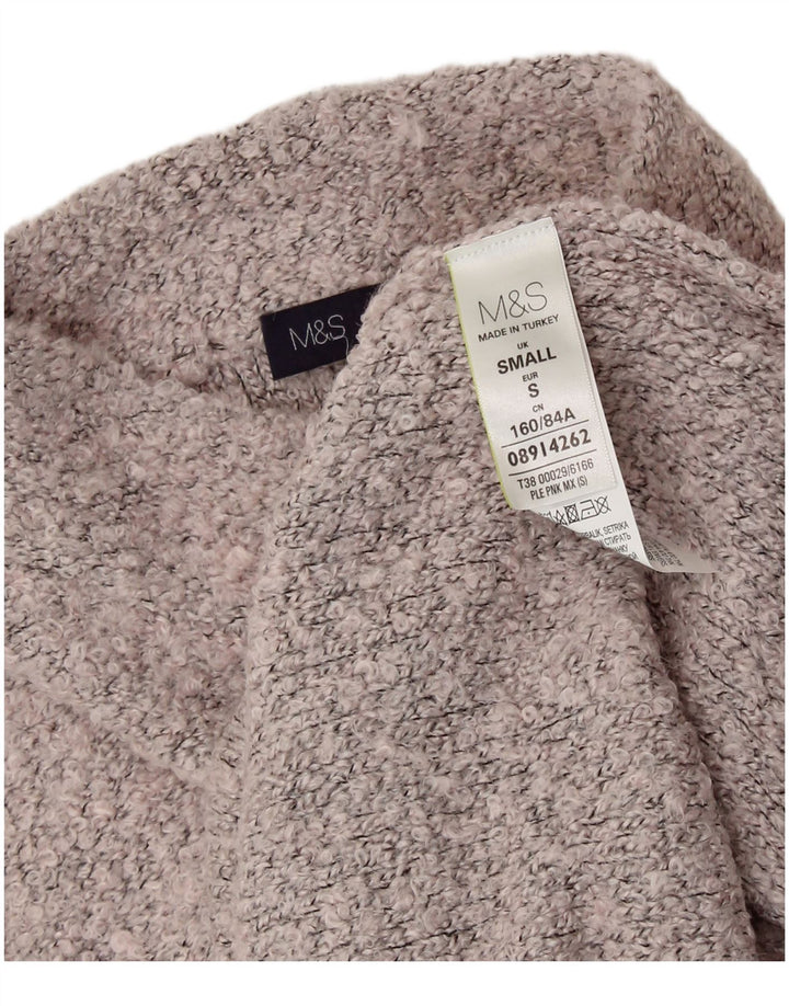 MARKS & SPENCER Womens Turtle Neck Jumper Sweater UK 10 Small Grey