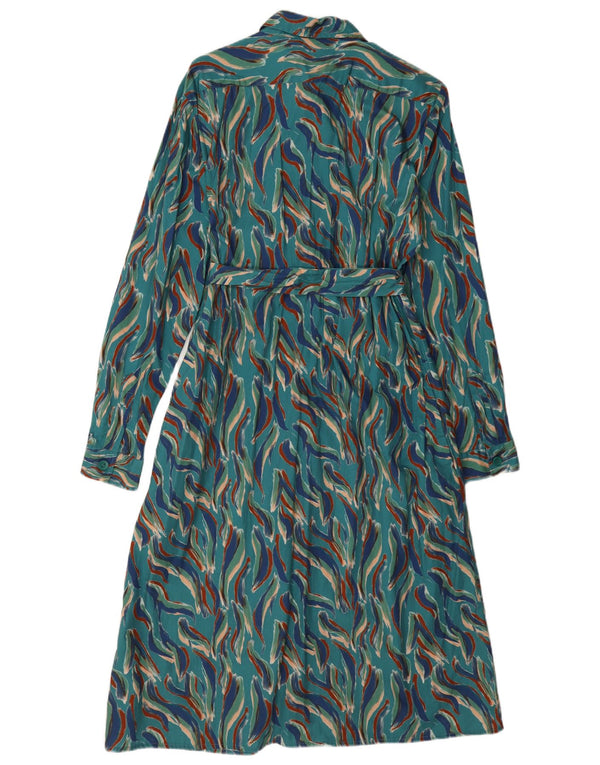 Country Collection Womens Long Sleeve Shirt Dress UK 14 Medium Turquoise