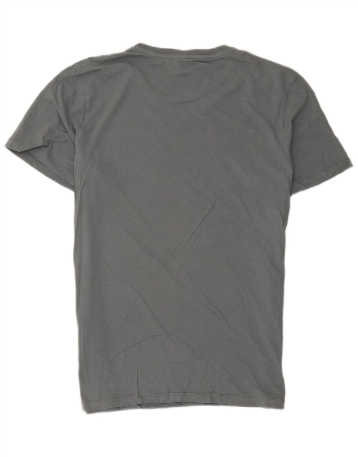 Jack & Jones Mens Graphic T-Shirt Top Large Grey Cotton