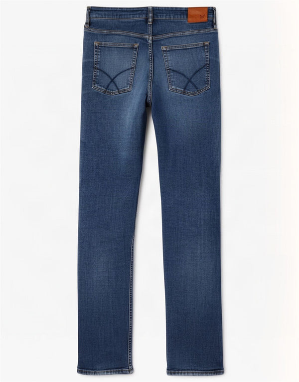 Crew Clothing Womens Slim Jeans W34 L32 Blue Cotton