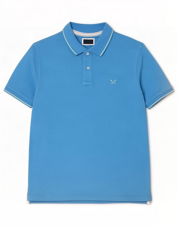 Crew Clothing Mens Polo Shirt XL Blue Cotton