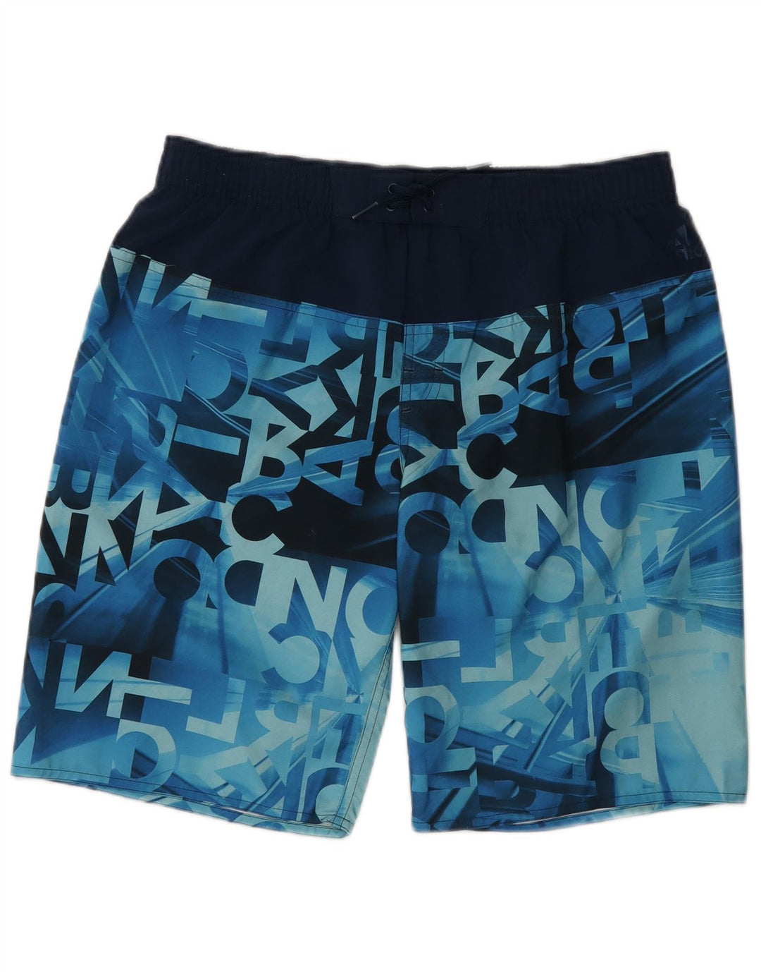 Adidas Boys Graphic Swimming Shorts 15-16 Years Blue Polyester