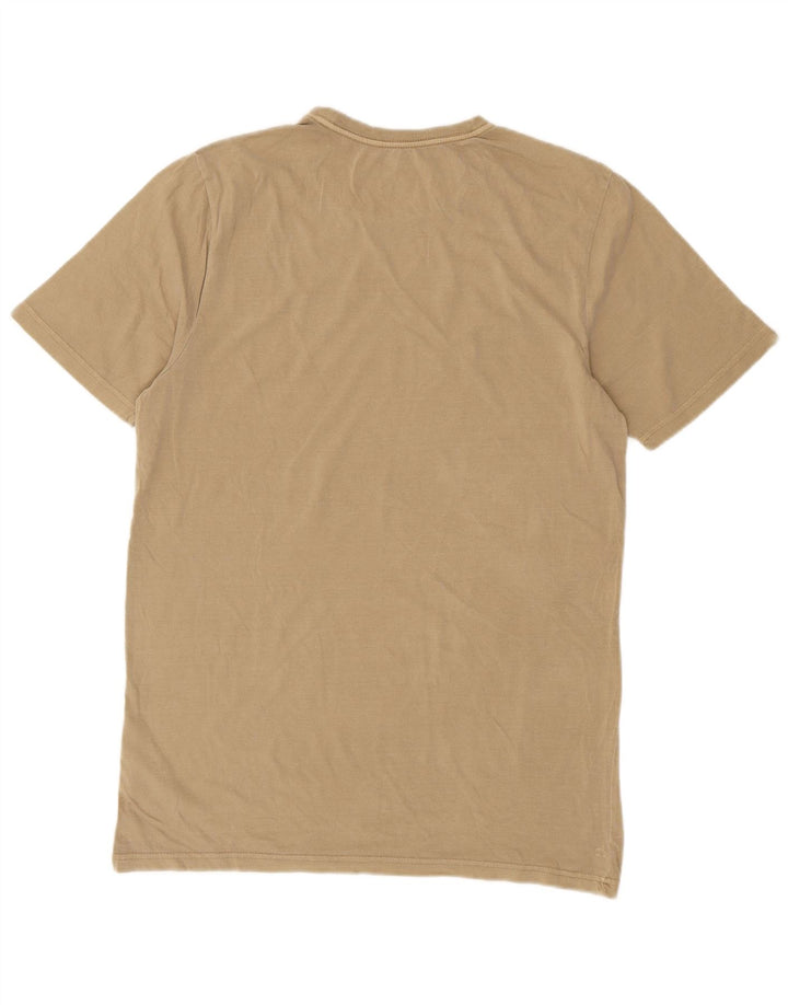 Volcom Mens Modern Fit T-Shirt Top Medium Khaki Cotton