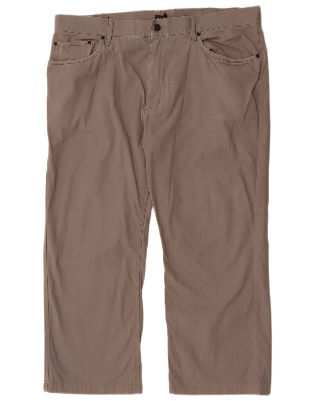 Marks & Spencer Mens Autograph Straight Cropped Trousers W40 L25 Grey
