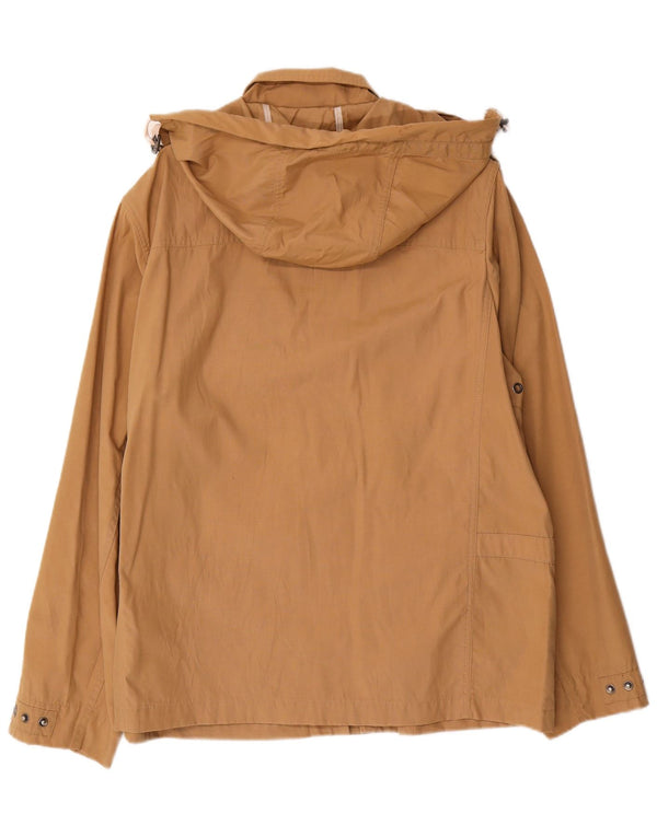 Oviesse Mens Hooded Utility Jacket UK 42 XL Beige Polyamide