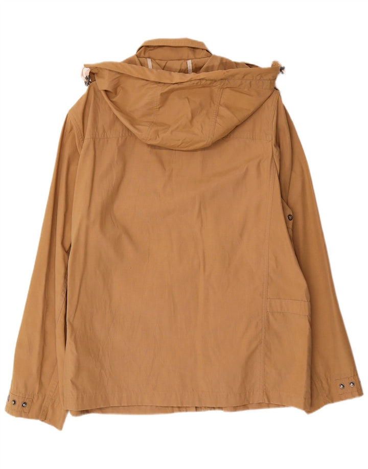 Oviesse Mens Hooded Utility Jacket UK 42 XL Beige Polyamide