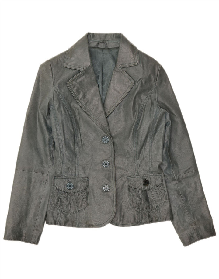 Vintage Womens 3 Button Blazer Jacket UK 10 Small Grey