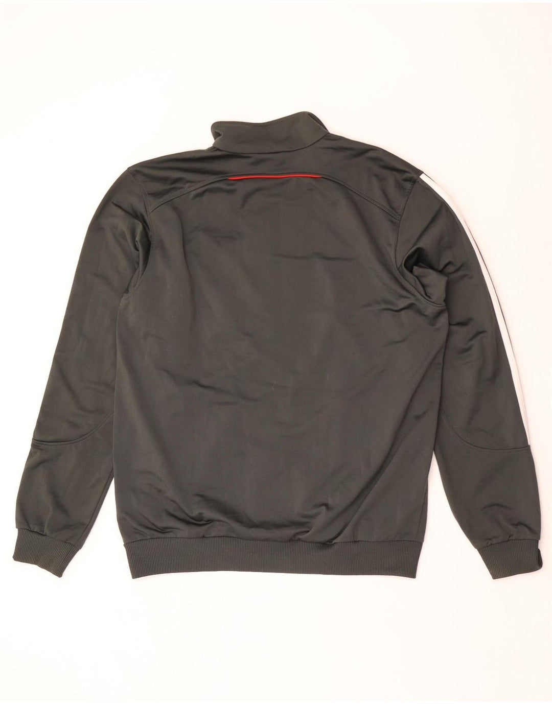 Adidas Mens Tracksuit Top Jacket Large Grey Colourblock Polyester