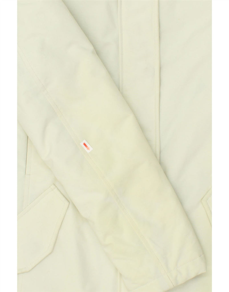 ASPESI Womens Hooded Padded Gilet UK 14 Medium Yellow Nylon | Vintage Aspesi | Thrift | Second-Hand Aspesi | Used Clothing | Messina Hembry 