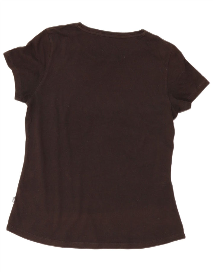Puma Womens Graphic T-Shirt Top UK 14 Medium  Black