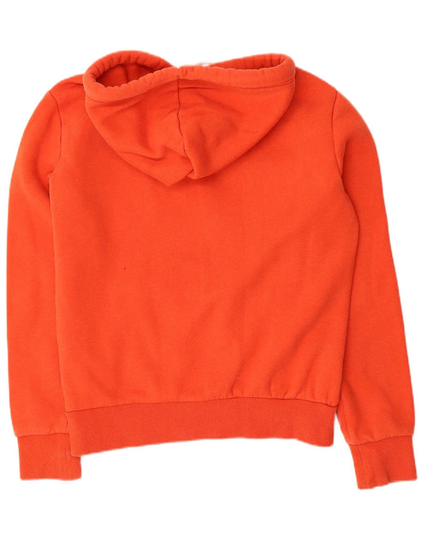 Superdry Mens Graphic Hoodie Jumper Small Orange Cotton
