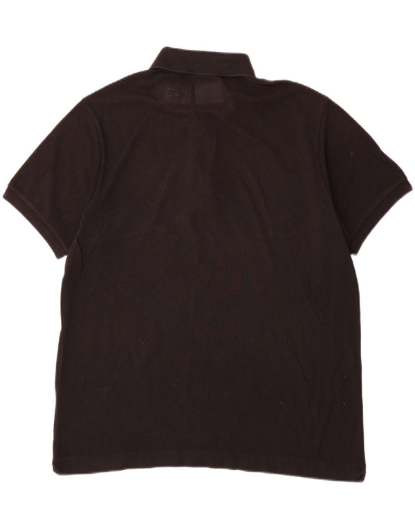 Lacoste Mens Polo Shirt Size 6 XL Black Cotton