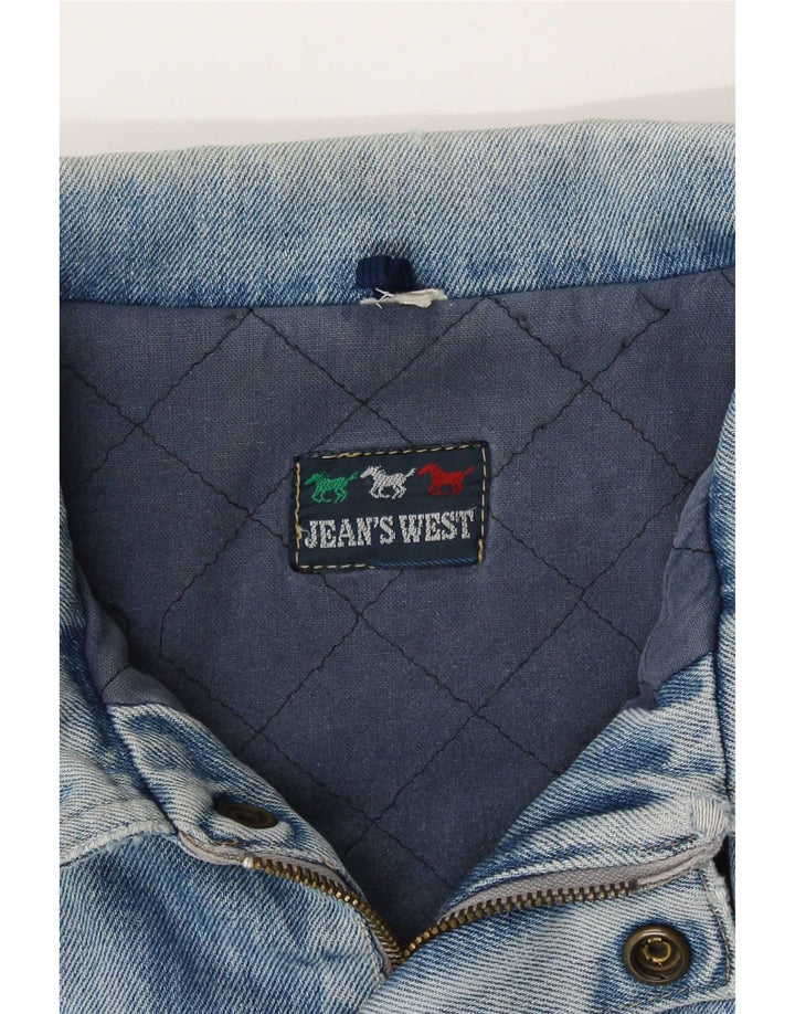 Jean's West Mens Denim Jacket UK 38 Medium Blue
