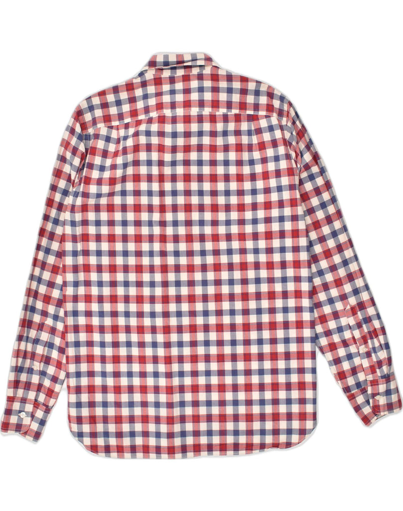 J. CREW Mens Shirt Medium Red Check Cotton | Vintage J. Crew | Thrift | Second-Hand J. Crew | Used Clothing | Messina Hembry 