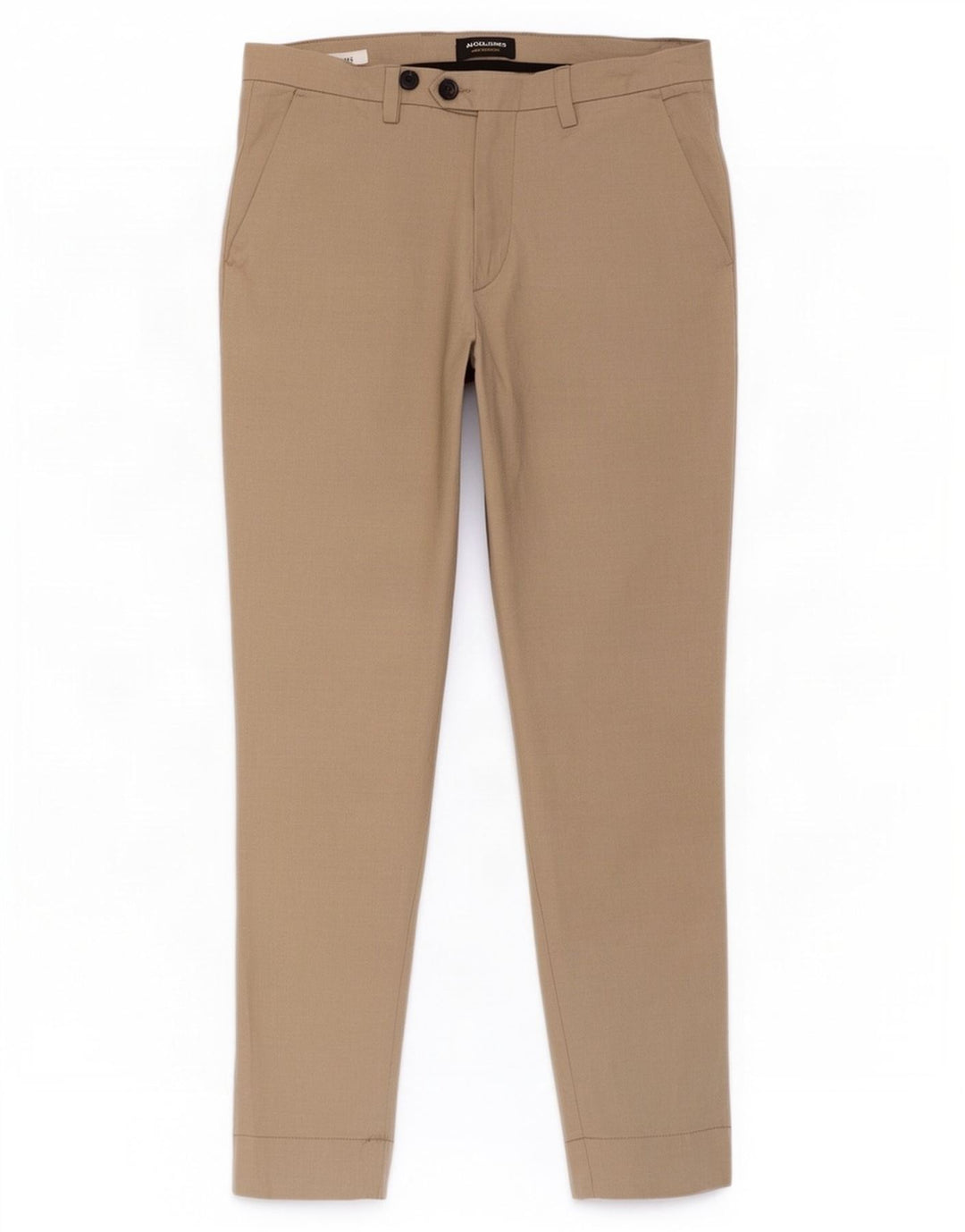 Jack & Jones Mens Tapered Chino Trousers W34 L32 Beige Polyester