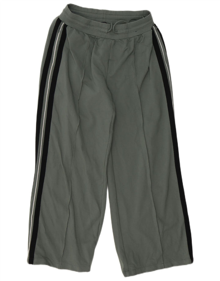 Marks & Spencer Womens Tracksuit Trousers UK 12 Medium Green Colourblock