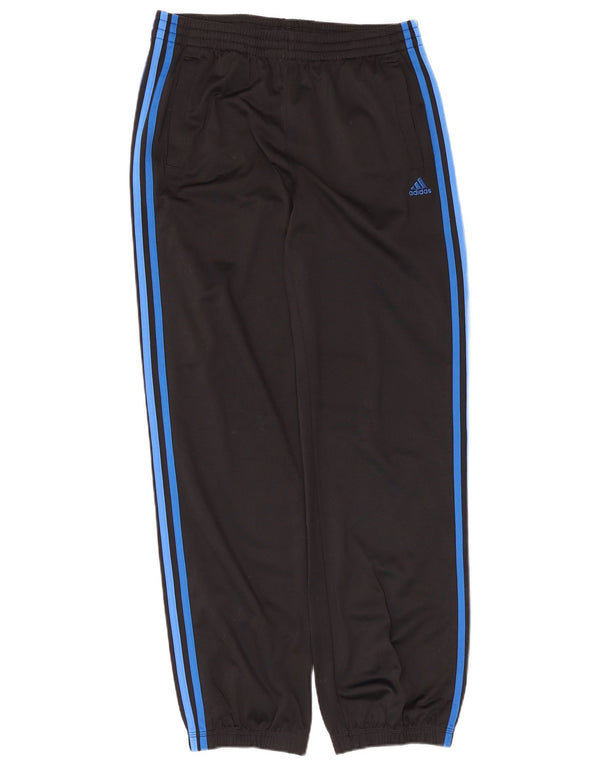 Adidas Boys Climalite Tracksuit Trousers Joggers 15-16 Years Black
