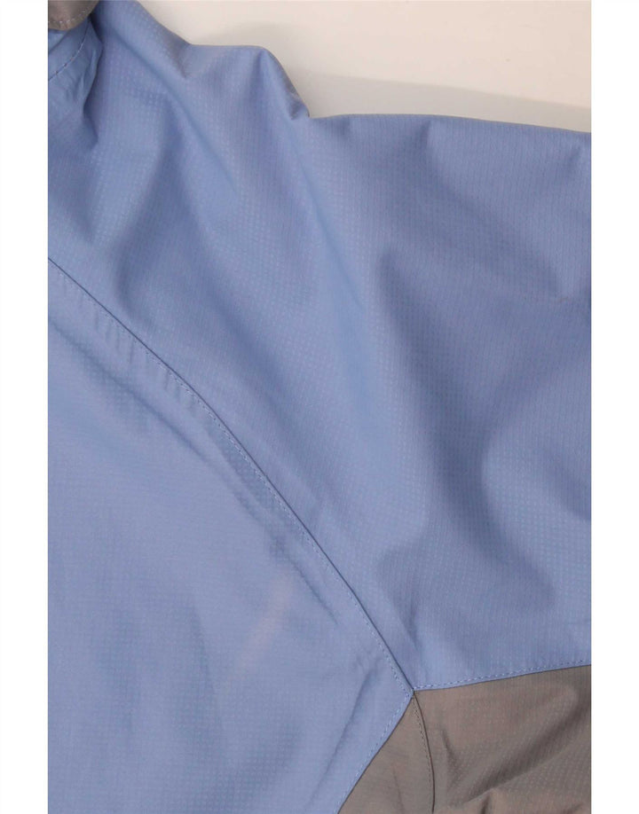 Columbia Womens Interchange Rain Jacket UK 14 Large Blue Colourblock