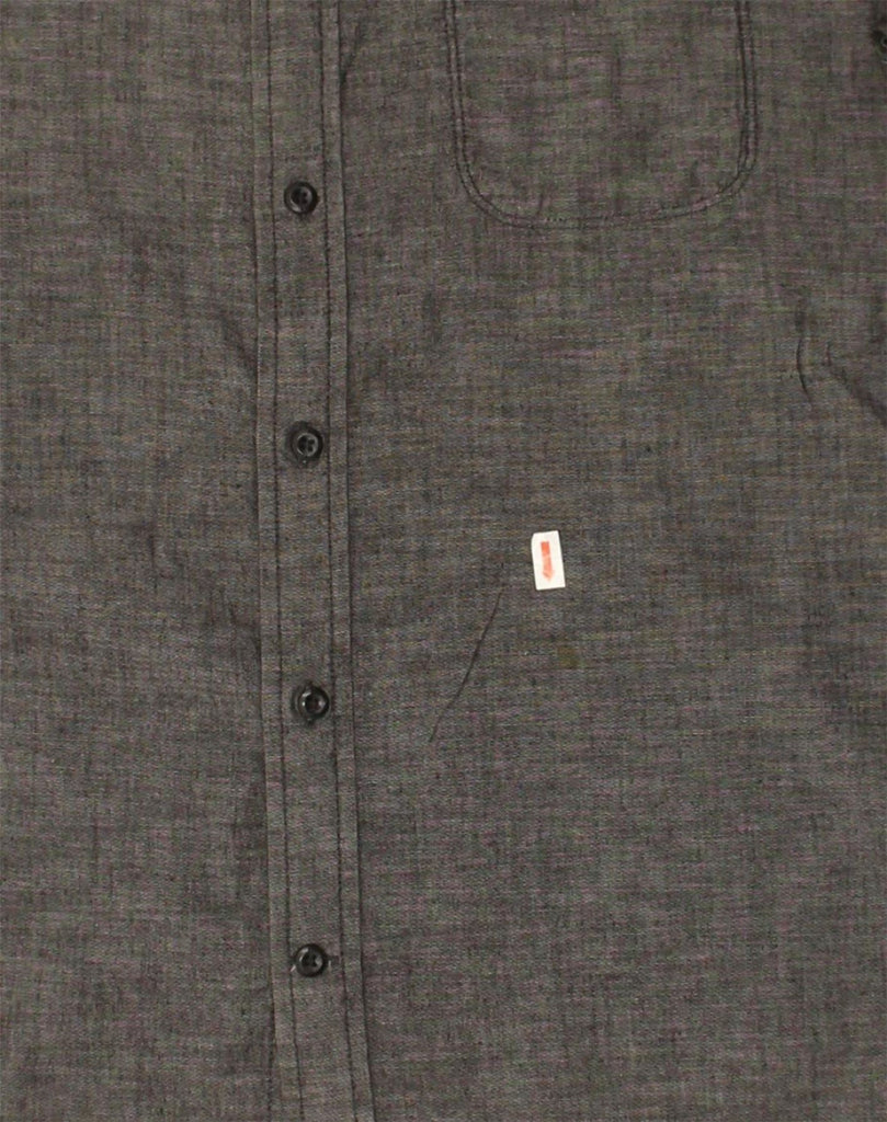 BANANA REPUBLIC Mens Shirt Size 15-15 1/2 Medium Grey Cotton | Vintage Banana Republic | Thrift | Second-Hand Banana Republic | Used Clothing | Messina Hembry 