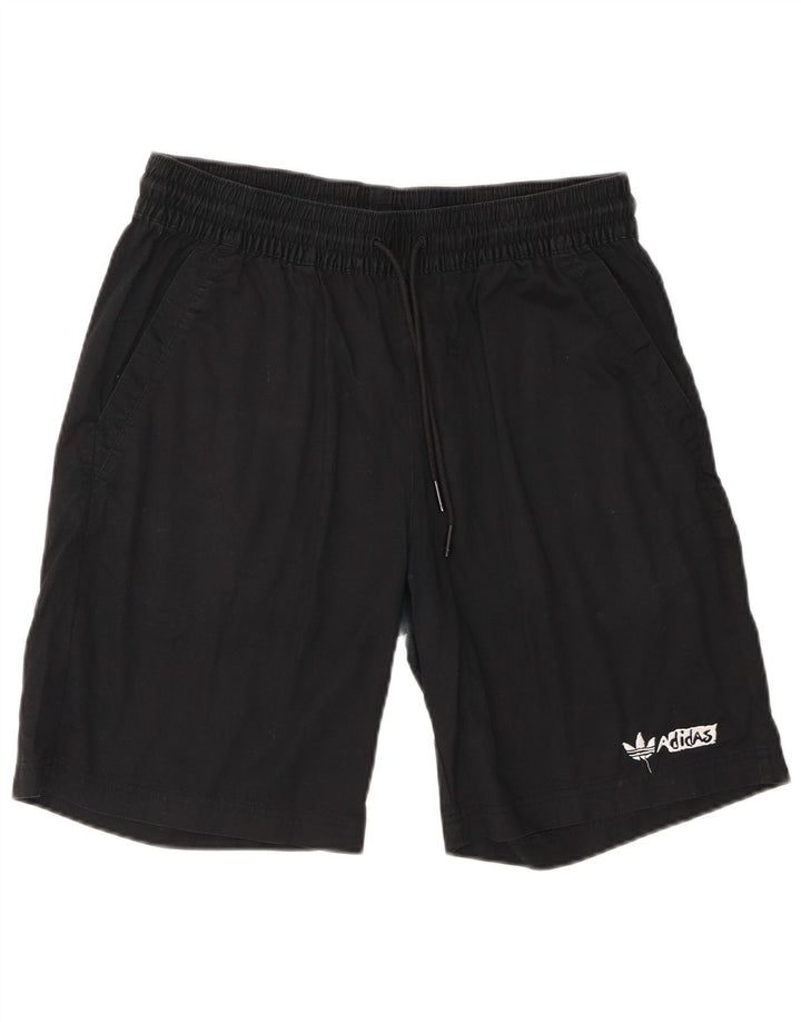 Adidas Mens Chino Shorts Medium W30 Black Cotton