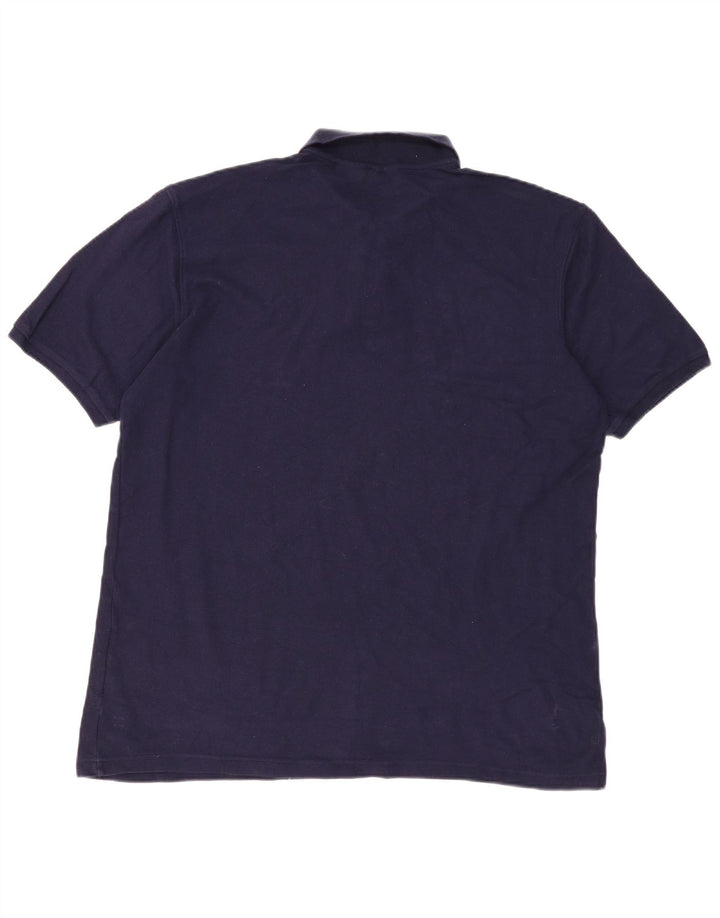 Fila Mens Polo Shirt 2XL Navy Blue Cotton