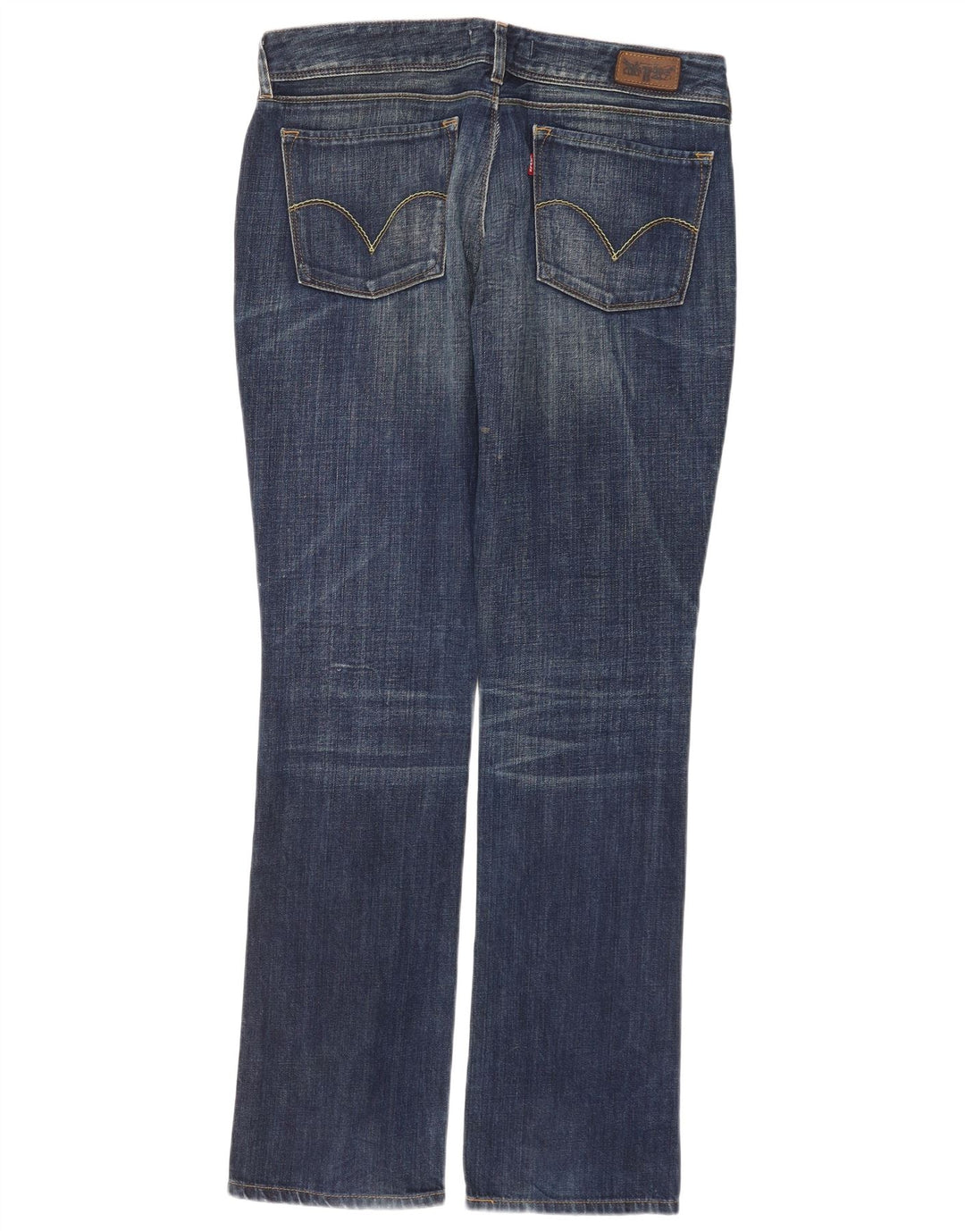 Levi's Womens 470 Straight Jeans W33 L34 Navy Blue Cotton