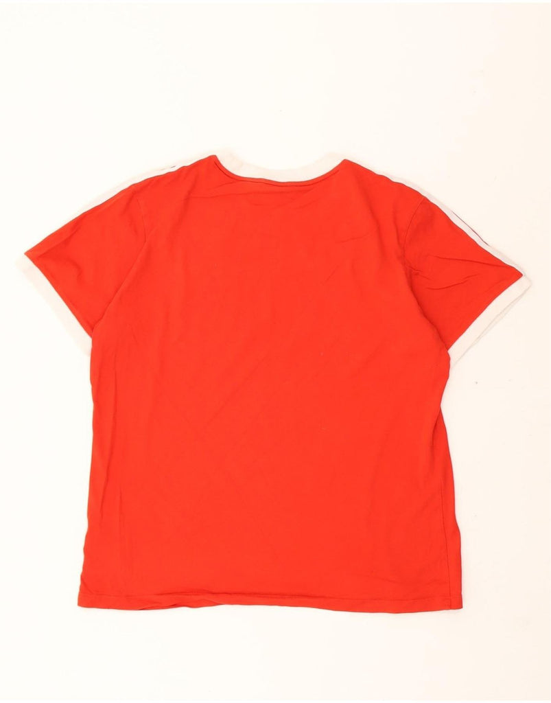 ADIDAS Womens T-Shirt Top UK 18 XL Red Cotton Vintage Adidas and Second-Hand Adidas from Messina Hembry 