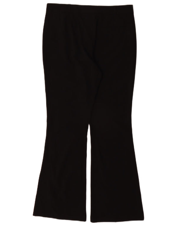 Marks & Spencer Womens Flare Suit Trousers UK 12 Medium W30 L31 Black