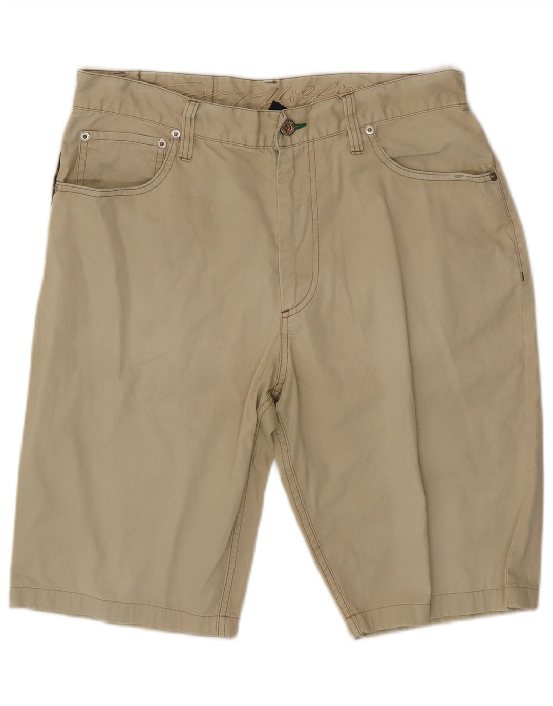 TOMMY HILFIGER Mens Casual Shorts W32 Medium Beige Cotton