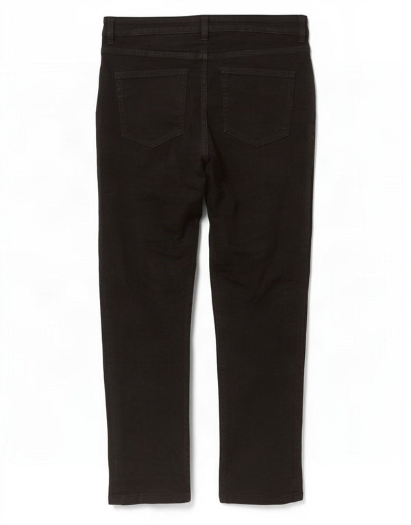 Marks & Spencer Womens Short Slim Jeans UK 14 Medium W30 L27 Black Cotton